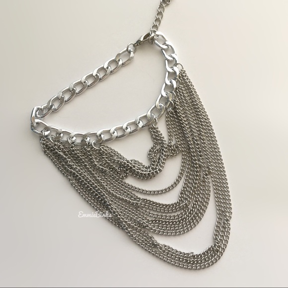 ✨3/$38 New 1 Piece Silver Layered Chain Anklet | High Heel Wedge Shoe Accessory - Picture 3 of 16